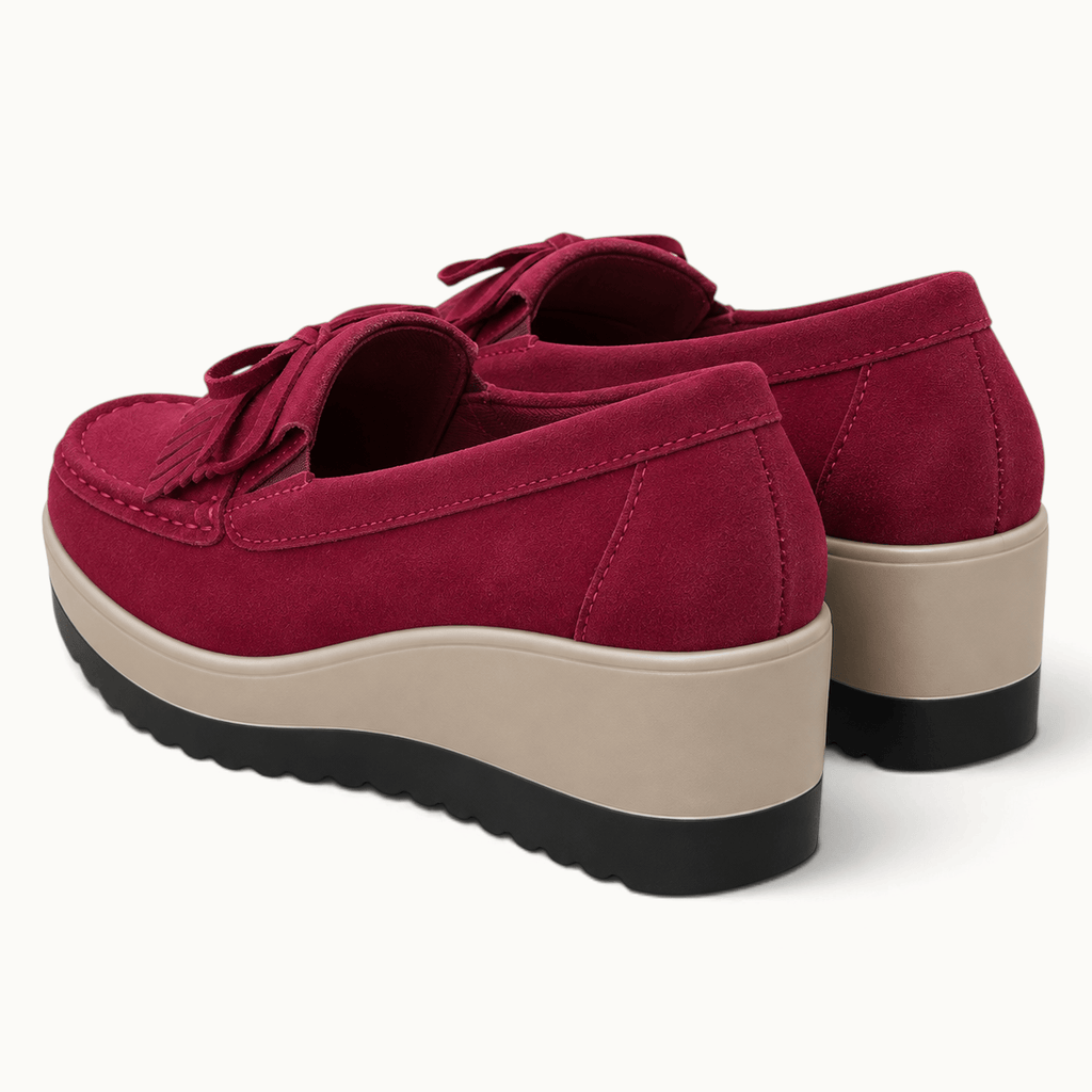 montelore-souliers Mocassins À Plateforme En Suédine