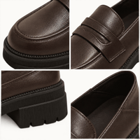montelore-souliers Mocassins À Semelle Épaisse À Talon