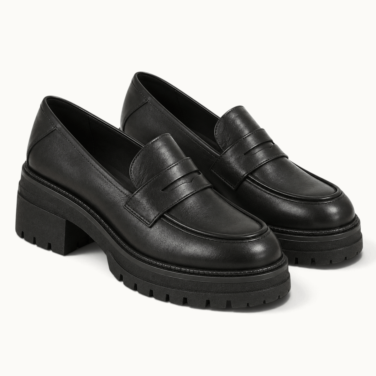montelore-souliers Mocassins À Semelle Épaisse À Talon