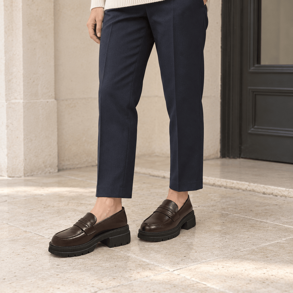 montelore-souliers Mocassins À Semelle Épaisse À Talon