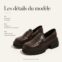 montelore-souliers Mocassins À Semelle Épaisse À Talon