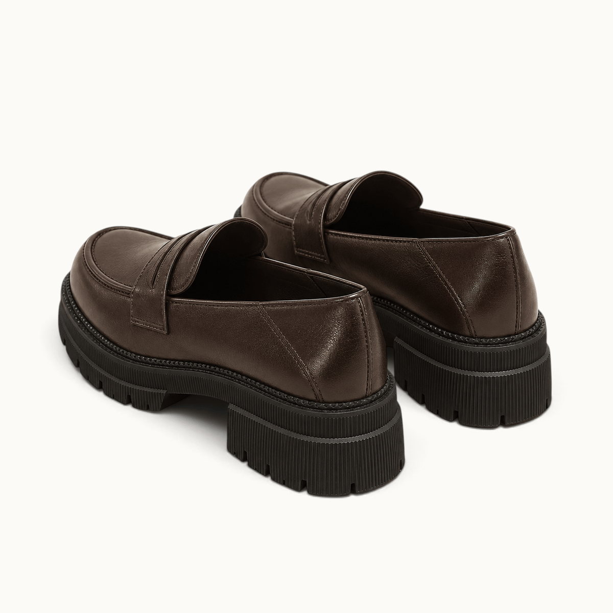 montelore-souliers Mocassins À Semelle Épaisse À Talon