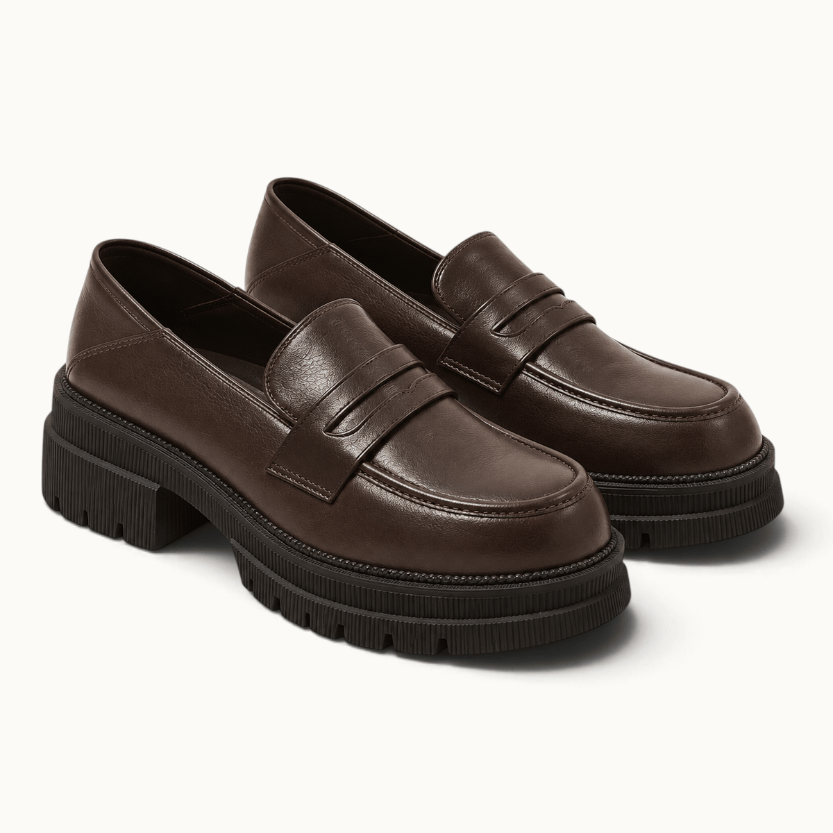 montelore-souliers Mocassins À Semelle Épaisse À Talon