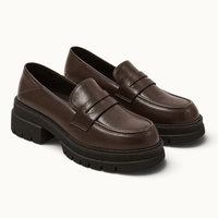 montelore-souliers Mocassins À Semelle Épaisse À Talon