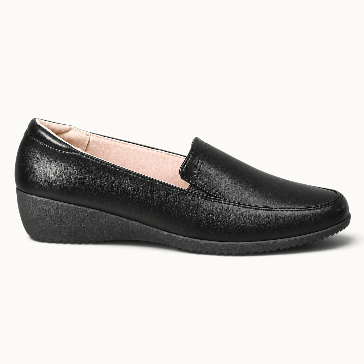 montelore-souliers Mocassins Automne Compensés Noir