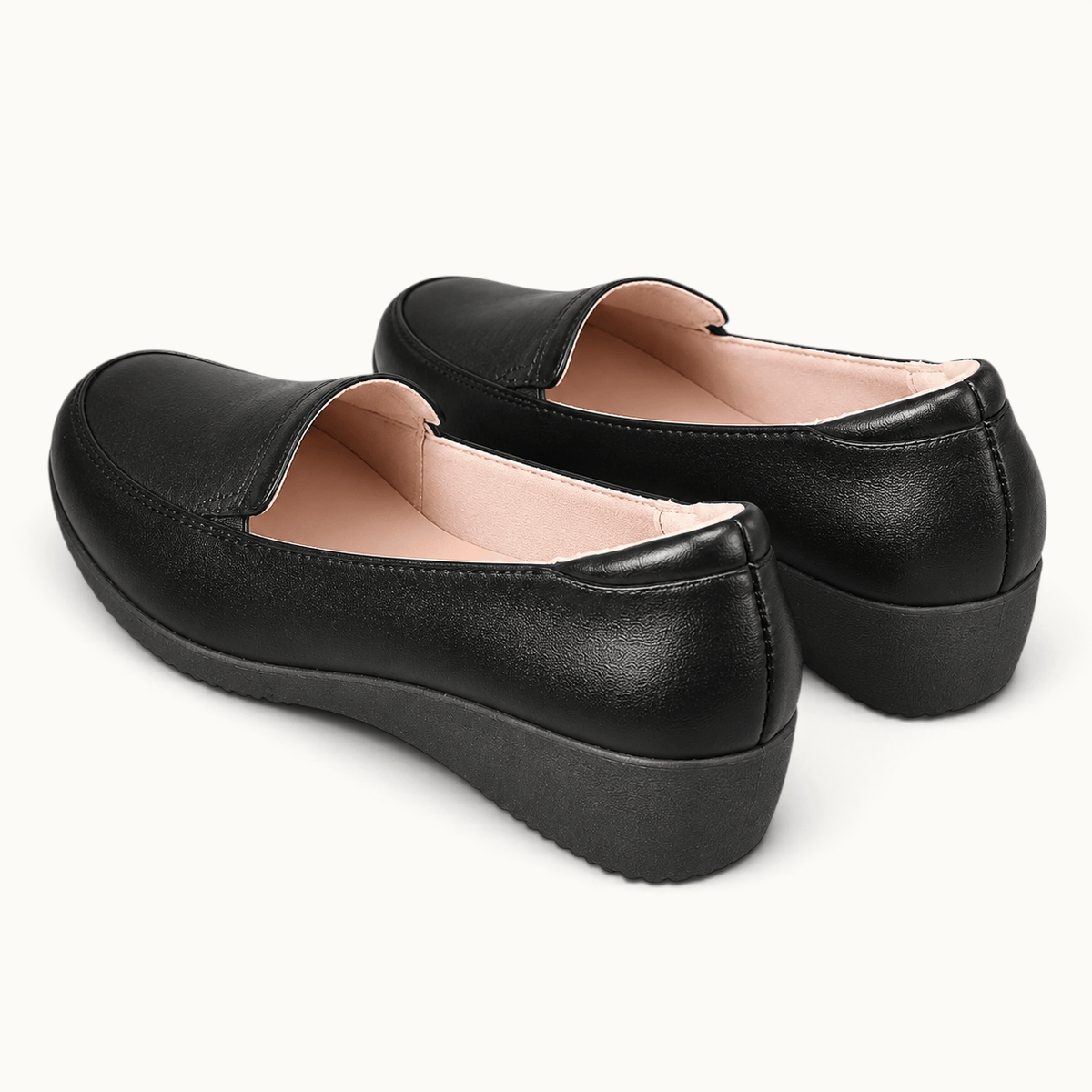 montelore-souliers Mocassins Automne Compensés Noir