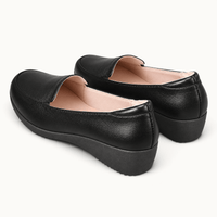 montelore-souliers Mocassins Automne Compensés Noir