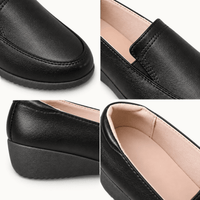 montelore-souliers Mocassins Automne Compensés Noir