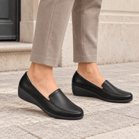 montelore-souliers Mocassins Automne Compensés Noir