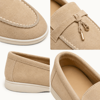 montelore-souliers Mocassins Beige Homme En Suédine
