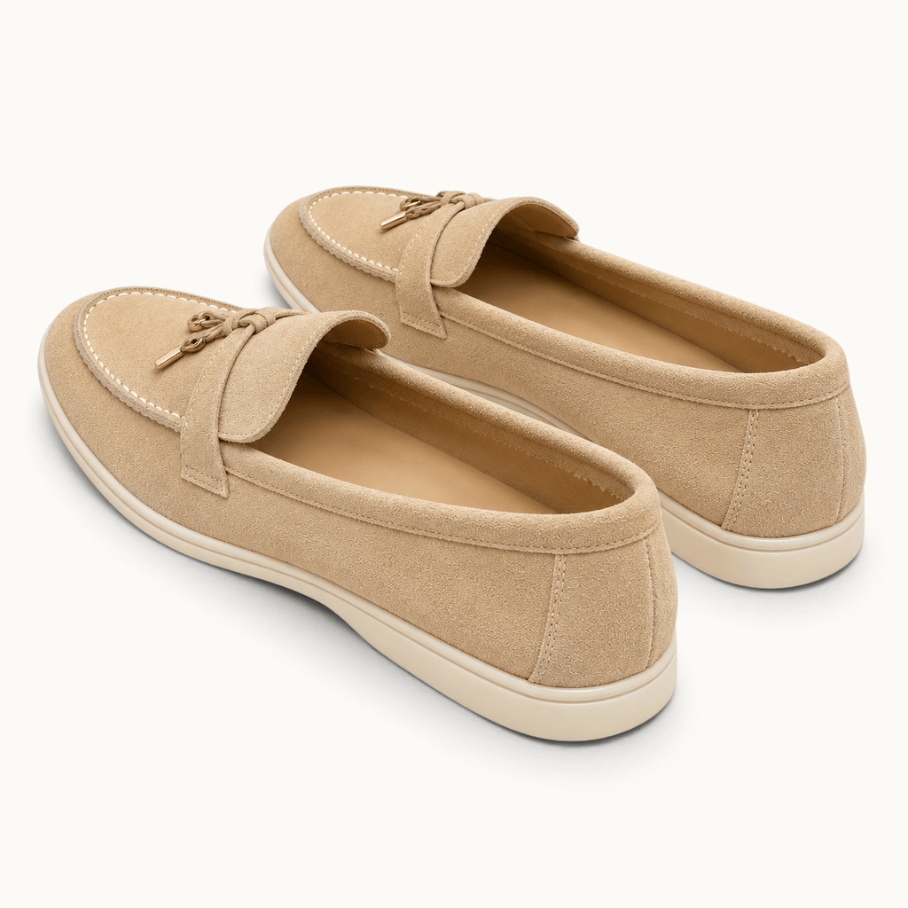 montelore-souliers Mocassins Beige Homme En Suédine