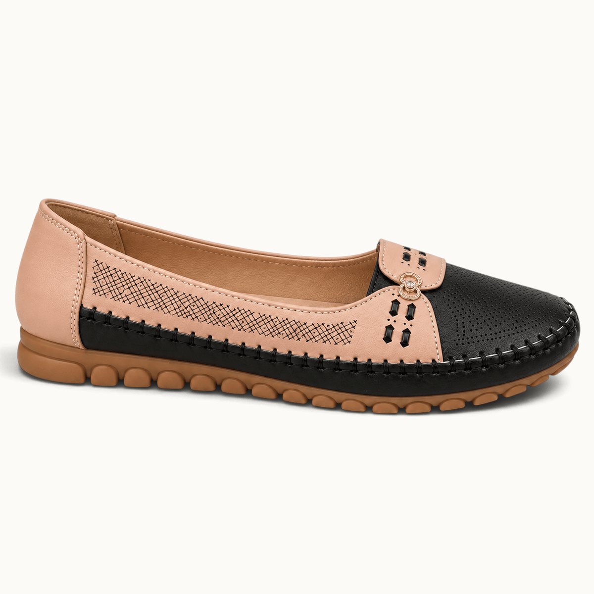 montelore-souliers Mocassins Bicolores Souples