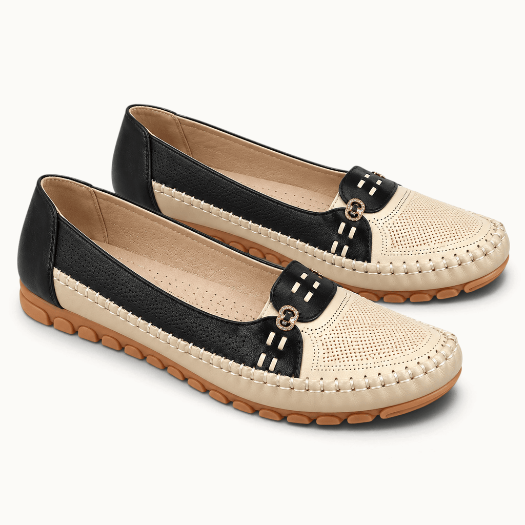 montelore-souliers Mocassins Bicolores Souples