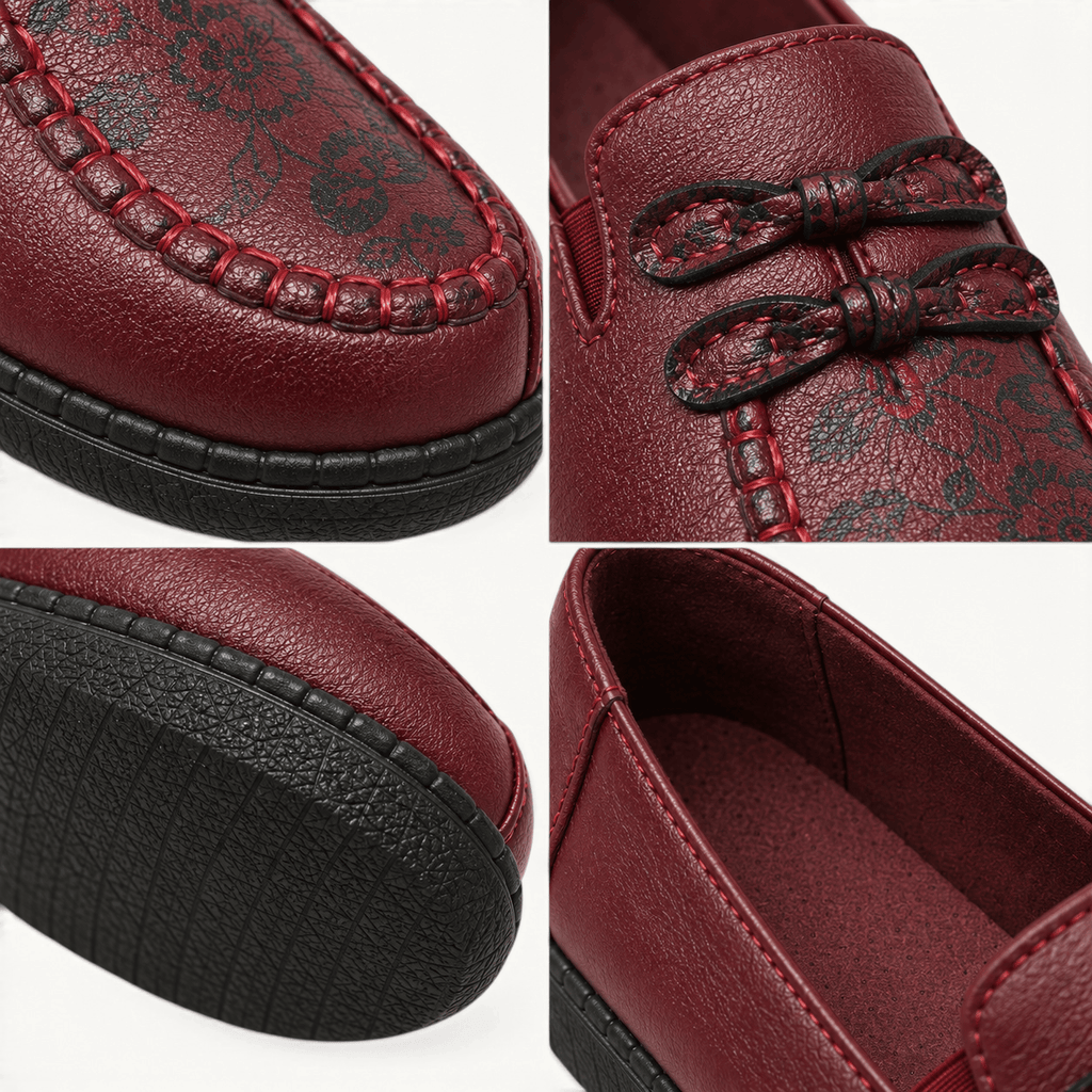 montelore-souliers Mocassins Bordeaux