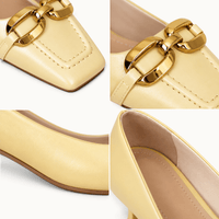 montelore-souliers Mocassins Bout Carré Talon Bas