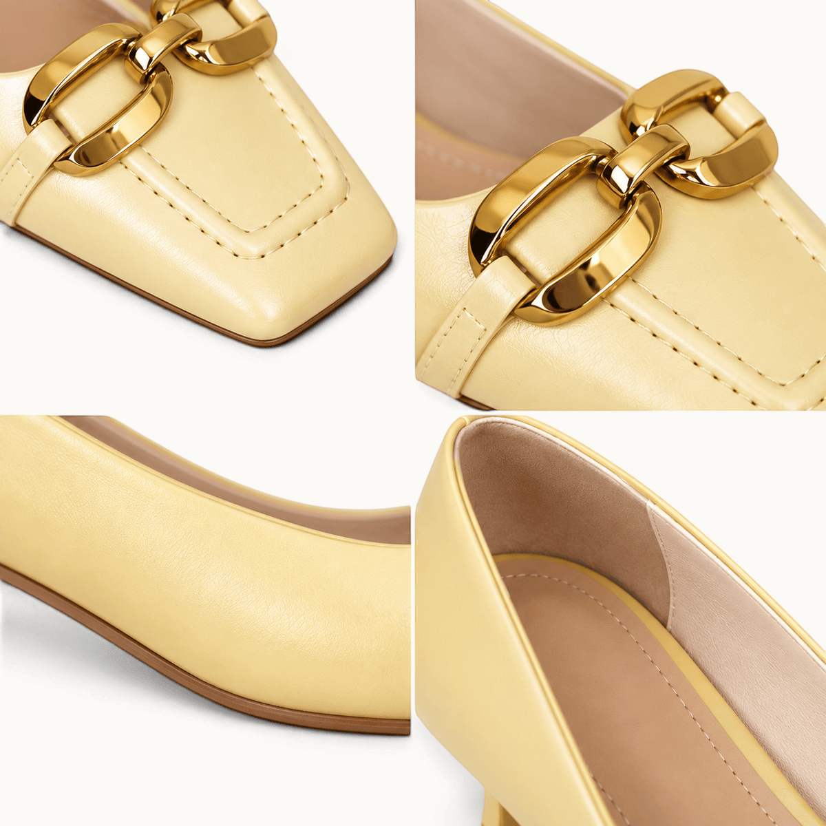 montelore-souliers Mocassins Bout Carré Talon Bas