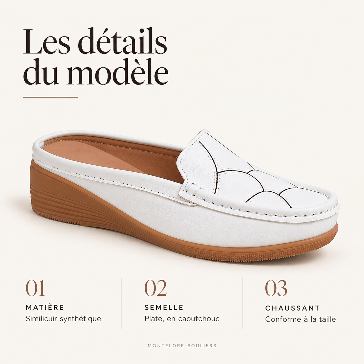 montelore-souliers Mocassins Compensées Style