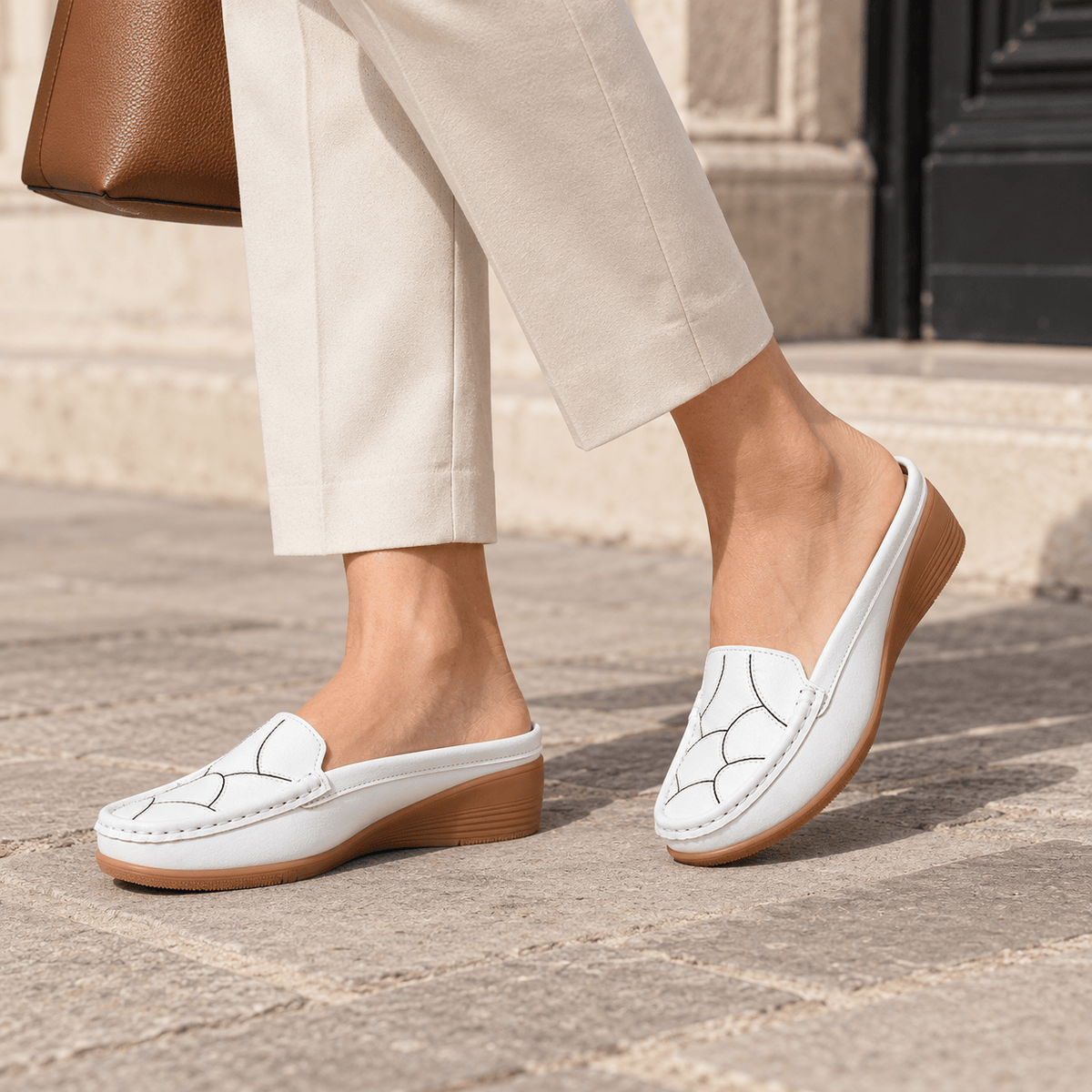 montelore-souliers Mocassins Compensées Style
