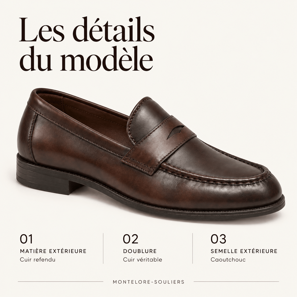 montelore-souliers Mocassins Cuir
