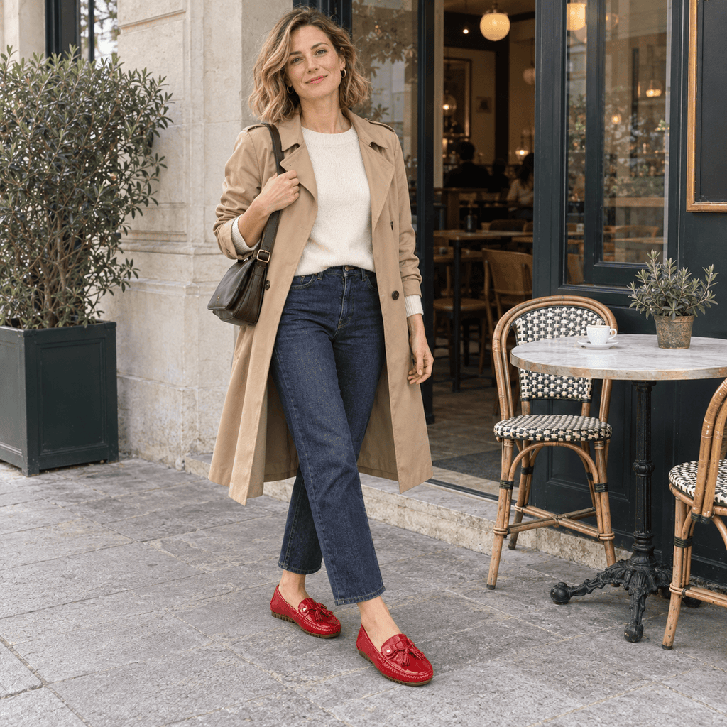 montelore-souliers Mocassins Cuir De Vachette Verni