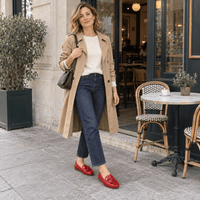 montelore-souliers Mocassins Cuir De Vachette Verni
