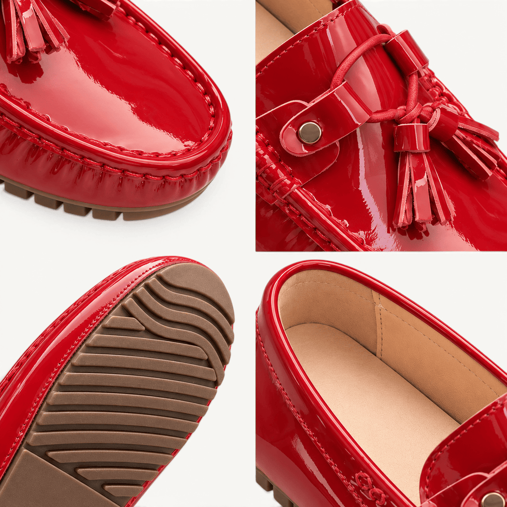 montelore-souliers Mocassins Cuir De Vachette Verni