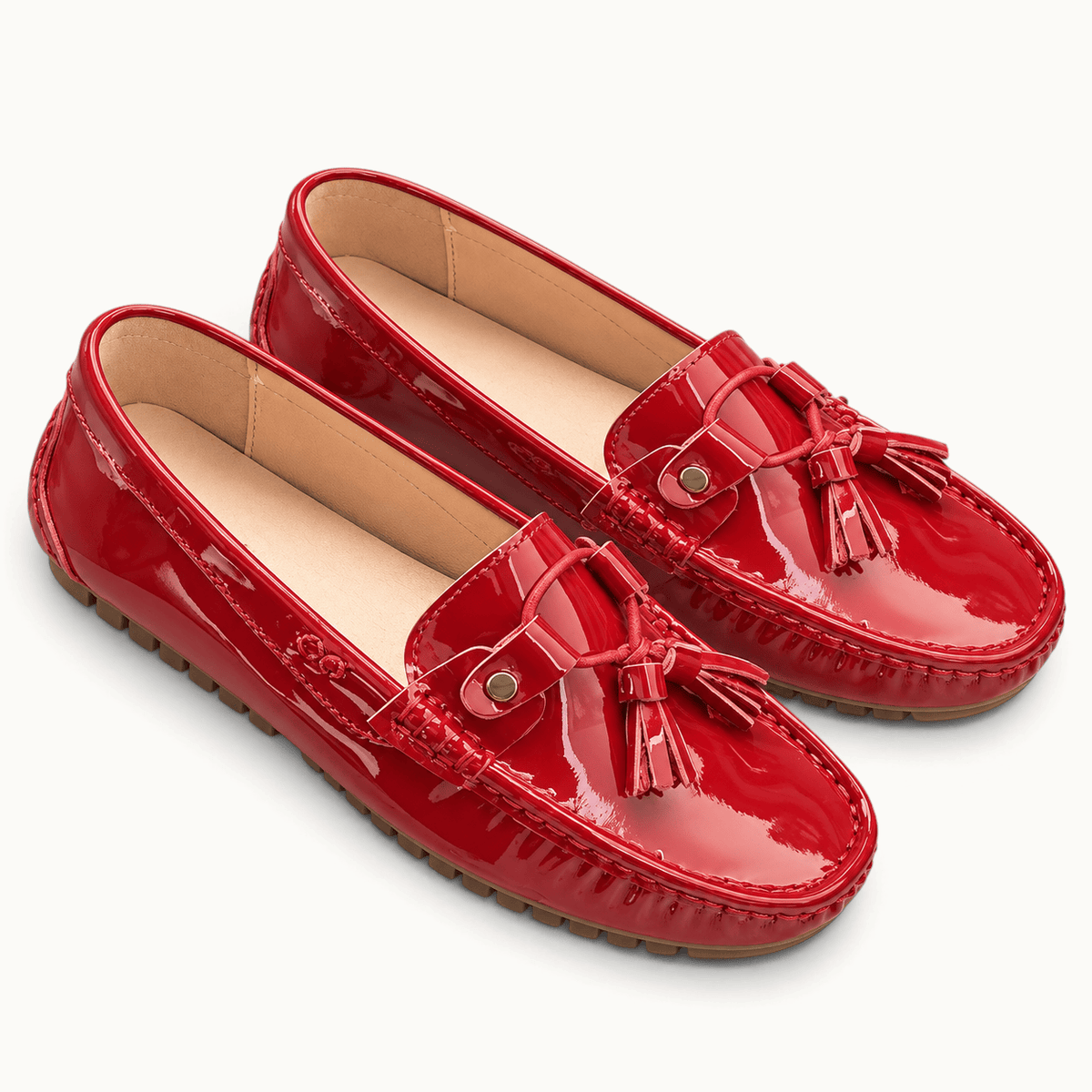 montelore-souliers Mocassins Cuir De Vachette Verni