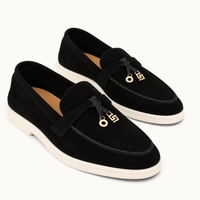 montelore-souliers Mocassins Cuir Noir