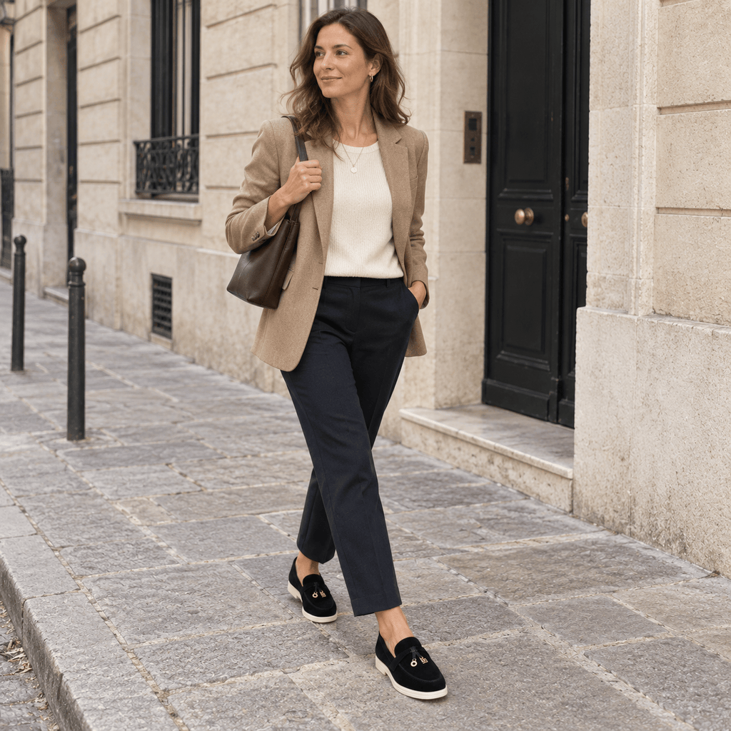 montelore-souliers Mocassins Cuir Noir