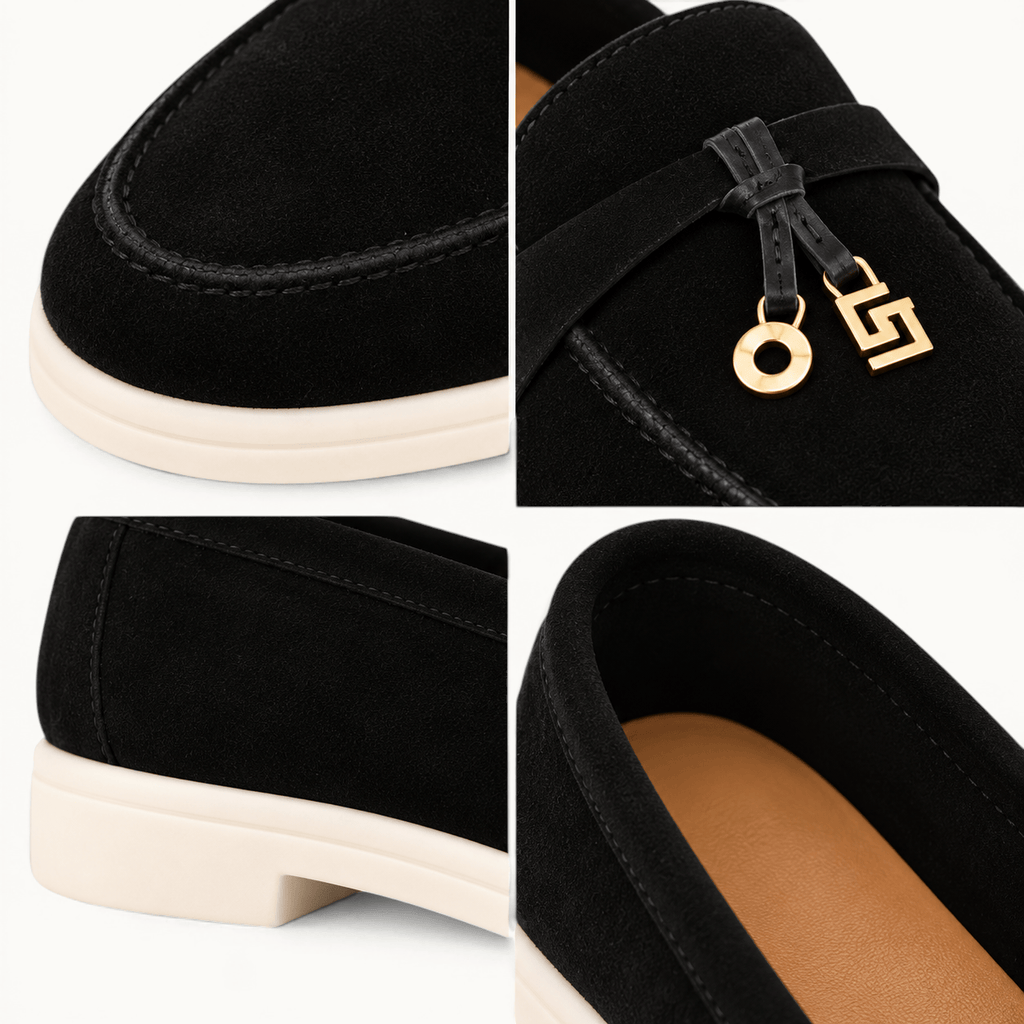 montelore-souliers Mocassins Cuir Noir