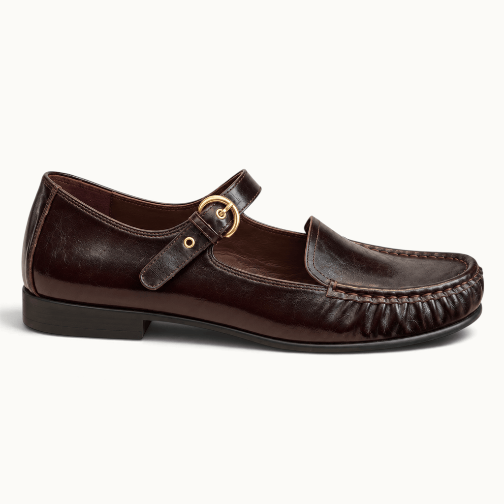 montelore-souliers Mocassins Cuir Noir à bride