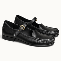 montelore-souliers Mocassins Cuir Noir à bride