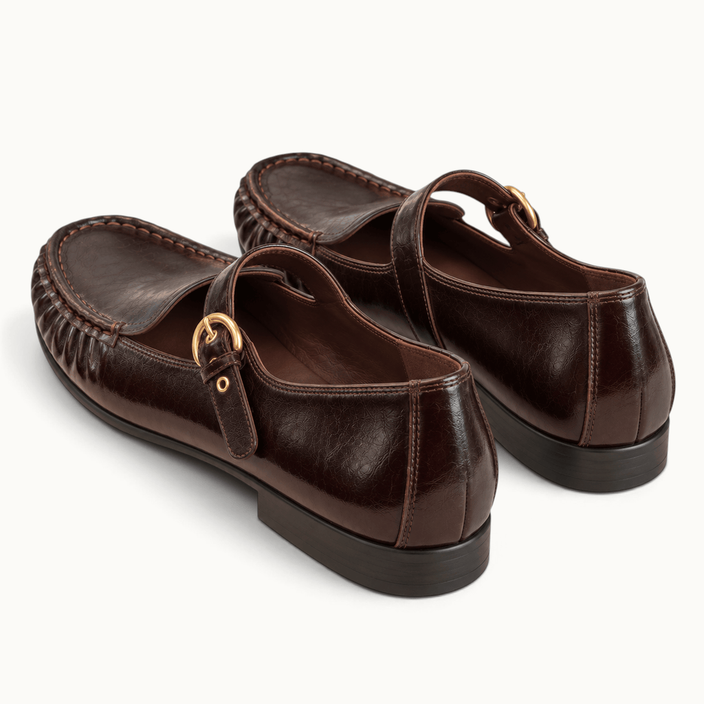 montelore-souliers Mocassins Cuir Noir à bride