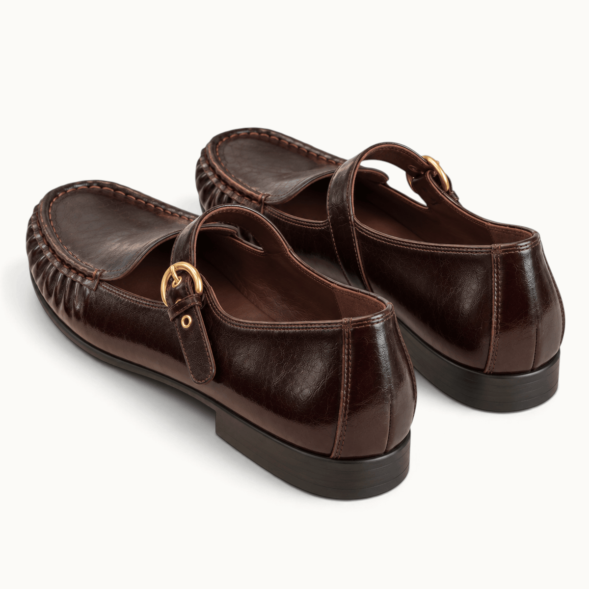 montelore-souliers Mocassins Cuir Noir à bride