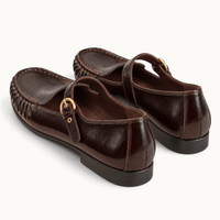 montelore-souliers Mocassins Cuir Noir à bride