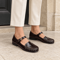 montelore-souliers Mocassins Cuir Noir à bride
