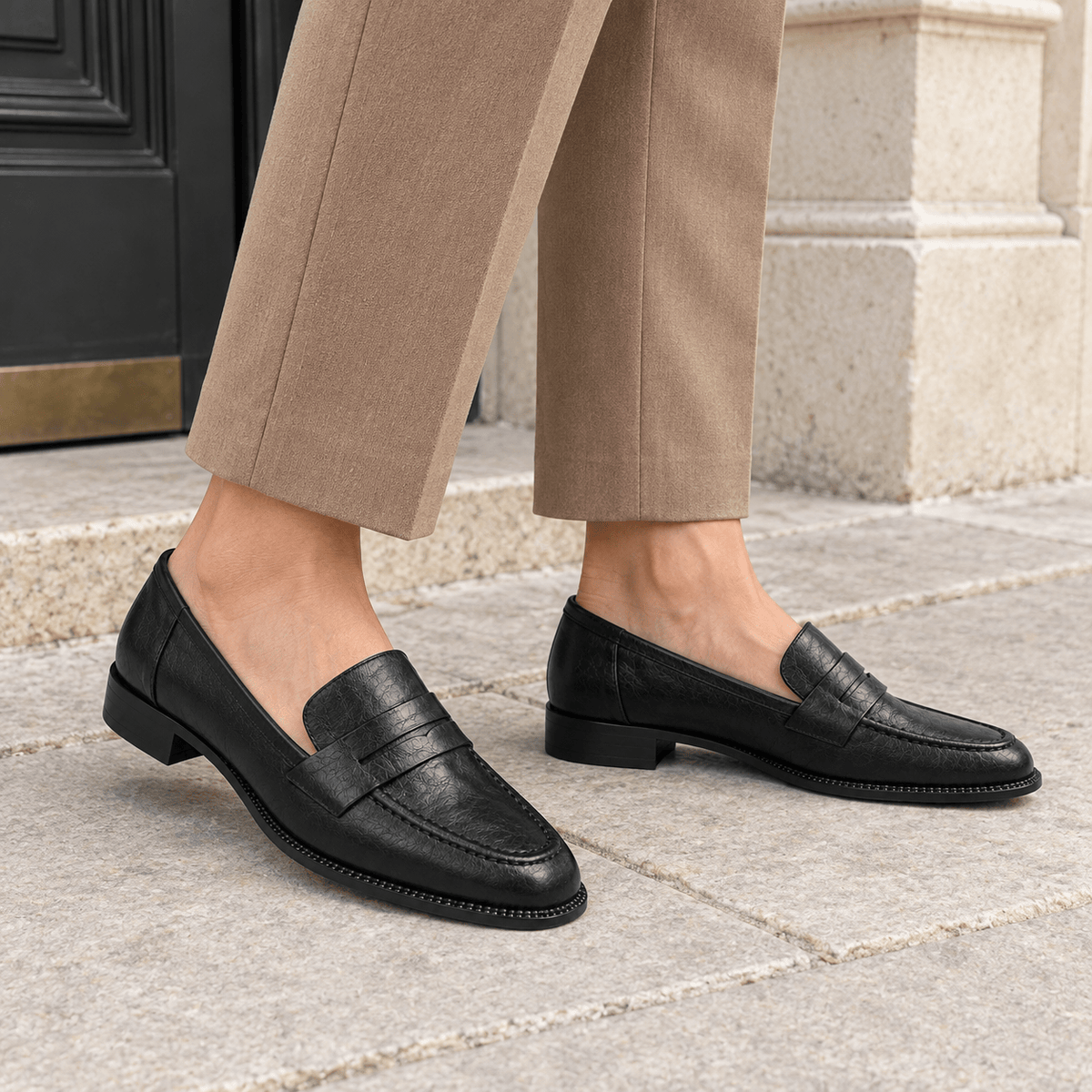 montelore-souliers Mocassins Cuir Souple Femme Plats