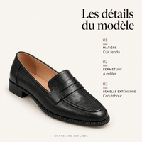 montelore-souliers Mocassins Cuir Souple Femme Plats