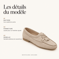montelore-souliers Mocassins Cuir Souple Suédé