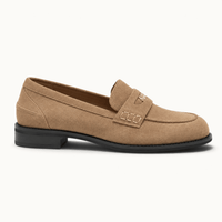 montelore-souliers Mocassins Daim Femme Cuir Suédé Plats