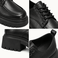 montelore-souliers Mocassins Derbies À Lacets À Plateforme Basse