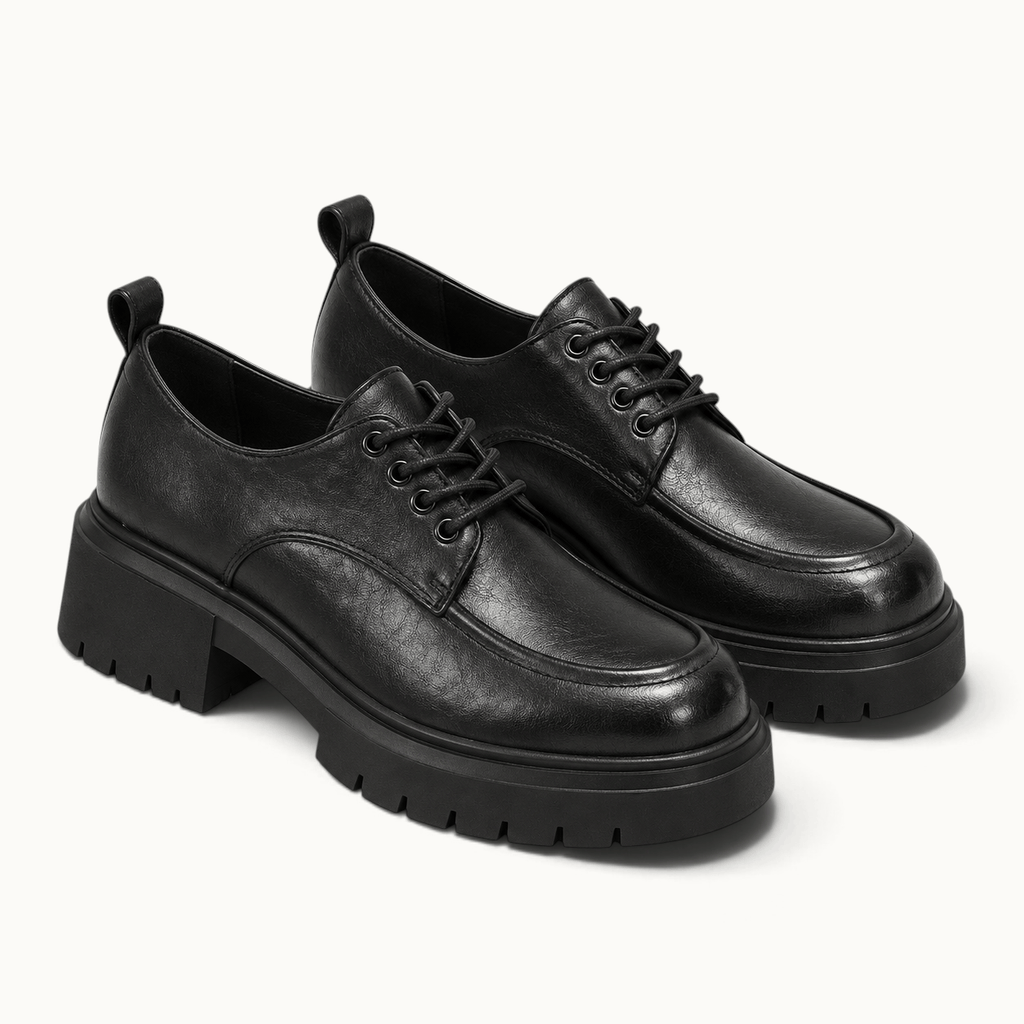 montelore-souliers Mocassins Derbies À Lacets À Plateforme Basse