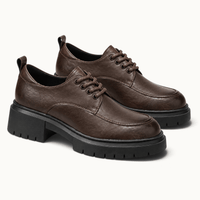 montelore-souliers Mocassins Derbies À Lacets À Plateforme Basse
