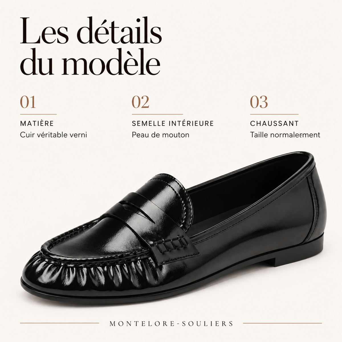 montelore-souliers Mocassins En Cuir