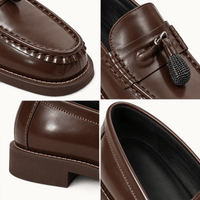 montelore-souliers Mocassins En Cuir À Gland