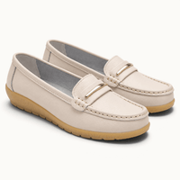 montelore-souliers Mocassins En Cuir Beige
