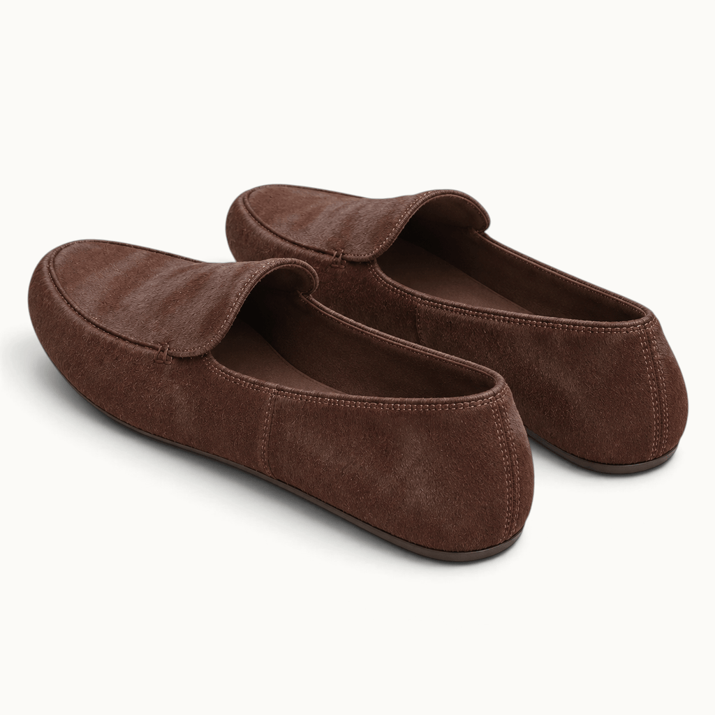 montelore-souliers Mocassins En Cuir De Vachette Bout Rond