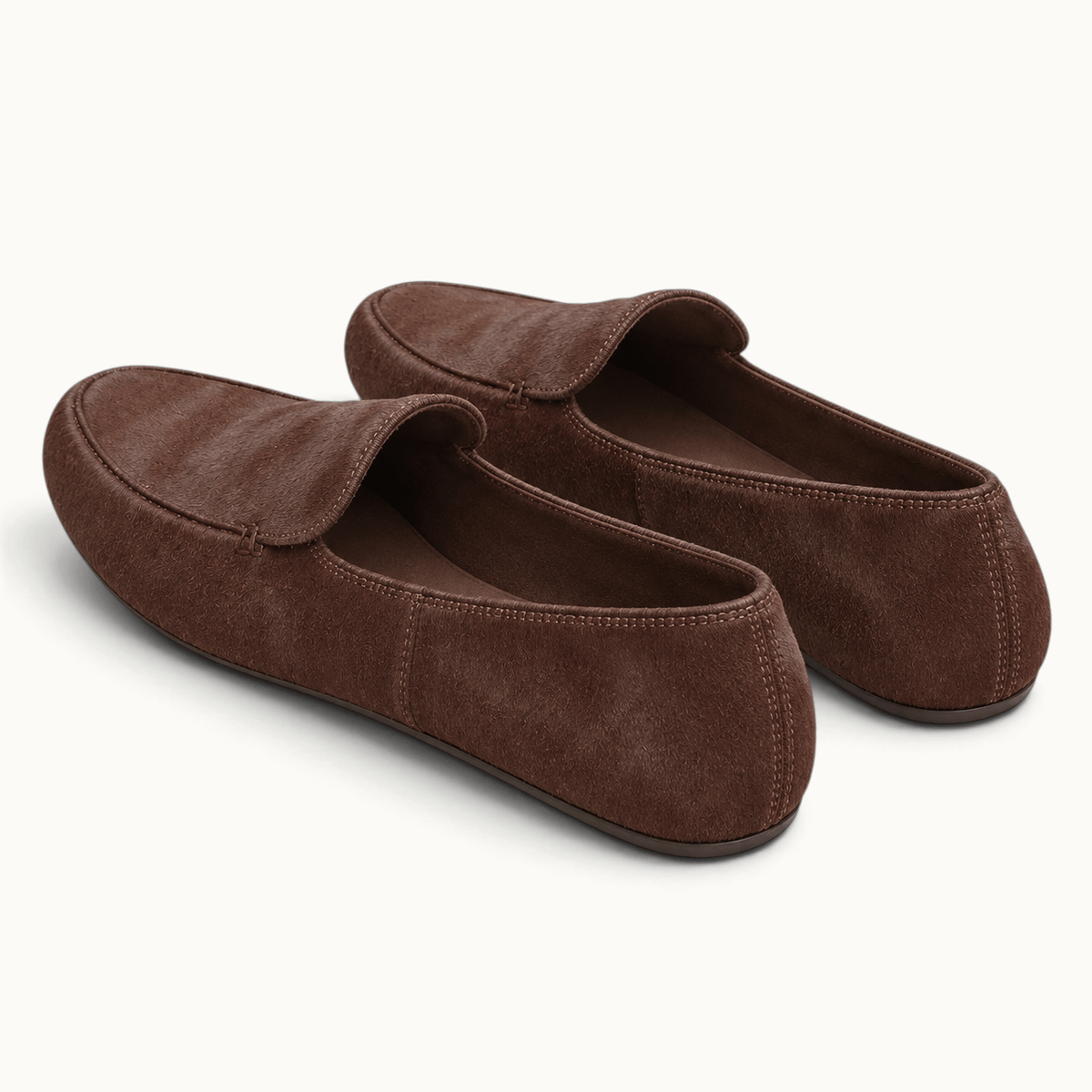 montelore-souliers Mocassins En Cuir De Vachette Bout Rond