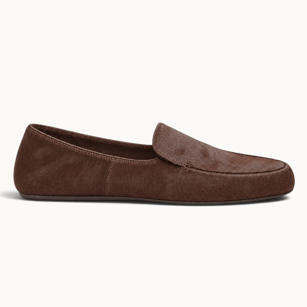 montelore-souliers Mocassins En Cuir De Vachette Bout Rond