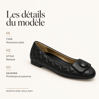 montelore-souliers Mocassins En Cuir Matelassées